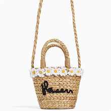 Load image into Gallery viewer, Flower Embroidery Bohemian Straw Bags for Women
