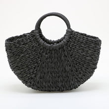 Load image into Gallery viewer, Moon Shaped Straw Bag