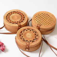 Load image into Gallery viewer, 20x8cm Circle Handwoven Women Bags