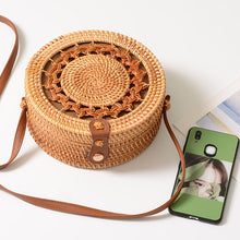 Load image into Gallery viewer, 20x8cm Circle Handwoven Women Bags