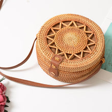 Load image into Gallery viewer, 20x8cm Circle Handwoven Women Bags