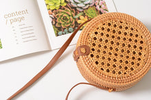 Load image into Gallery viewer, 20x8cm Circle Handwoven Women Bags