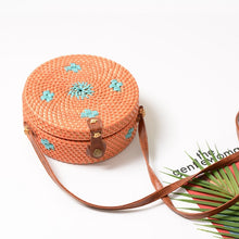 Load image into Gallery viewer, Bohemia Beach Circle Straw Bags 6 Colors