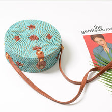 Load image into Gallery viewer, Bohemia Beach Circle Straw Bags 6 Colors