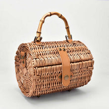 Load image into Gallery viewer, Bamboo Small Round Crossbody Bags