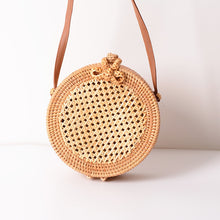 Load image into Gallery viewer, New Women Round Straw Handbag