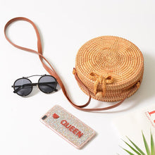 Load image into Gallery viewer, New Women Round Straw Handbag