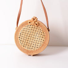 Load image into Gallery viewer, New Women Round Straw Handbag