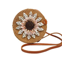Load image into Gallery viewer, Hand-Woven Straw Hand Bags Small Mini Shell