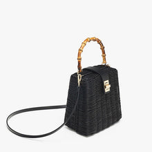 Load image into Gallery viewer, Small Box Beads Straw Bag