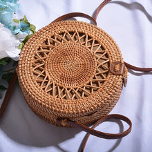 Load image into Gallery viewer, 20x8cm Circle Handwoven Women Bags