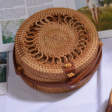 Load image into Gallery viewer, 20x8cm Circle Handwoven Women Bags
