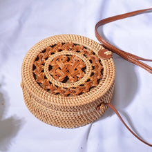 Load image into Gallery viewer, 20x8cm Circle Handwoven Women Bags