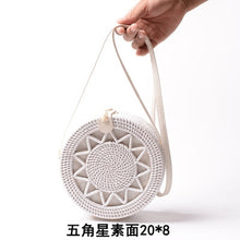 Load image into Gallery viewer, 20x8cm Circle Handwoven Women Bags