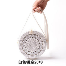 Load image into Gallery viewer, 20x8cm Circle Handwoven Women Bags