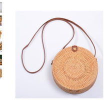 Load image into Gallery viewer, 20x8cm Circle Handwoven Women Bags