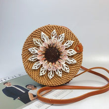 Load image into Gallery viewer, High Quality Shell Embroidery Design Round Handbag