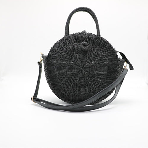 Handmade Circle Straw Bag