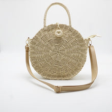 Load image into Gallery viewer, Handmade Circle Straw Bag
