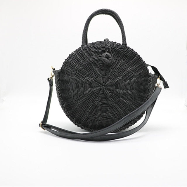 Handmade Circle Straw Bag