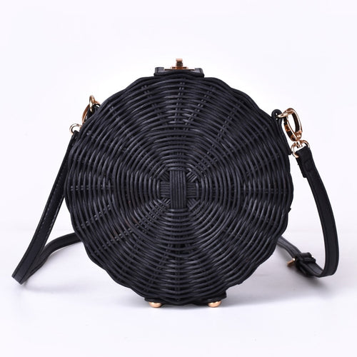 Bohemian Women Straw Circle Bag