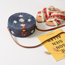 Load image into Gallery viewer, Bohemia Beach Circle Straw Bags 6 Colors