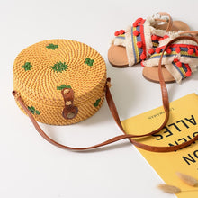 Load image into Gallery viewer, Bohemia Beach Circle Straw Bags 6 Colors