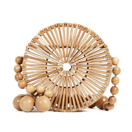 Fashion Designer Women Craft Bamboo Handbag