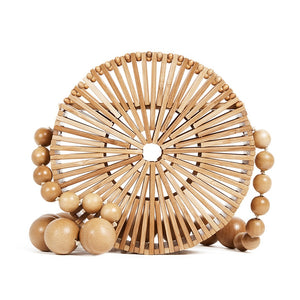 Fashion Designer Women Craft Bamboo Handbag