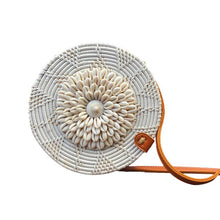 Load image into Gallery viewer, Hand-Woven Straw Hand Bags Small Mini Shell