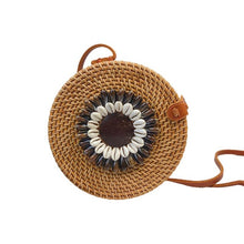Load image into Gallery viewer, Hand-Woven Straw Hand Bags Small Mini Shell