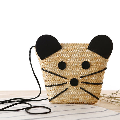 Cute Mini Mouse Straw Bag