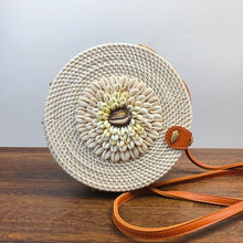 Load image into Gallery viewer, High Quality Shell Embroidery Design Round Handbag