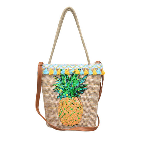 Pineapple Lady Casual Shoulder Bag